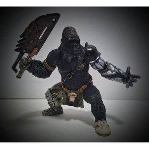 2011 PAPO FANTASY WORLD MUTANT GORILLA WARRIOR ACTION FIGURE W ACCESSORY